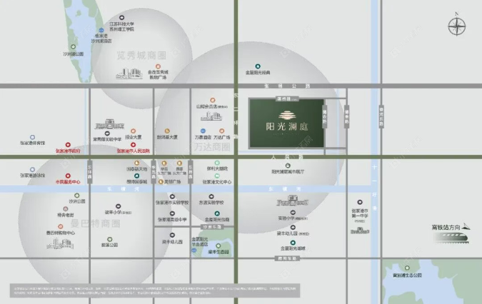 金厦朗诗・阳光澜庭位置图